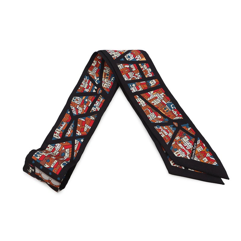 エルメス スカーフ ツイリー Rive Droite Rive Gauche 右岸と左岸 HERMES シルク 2015年春夏