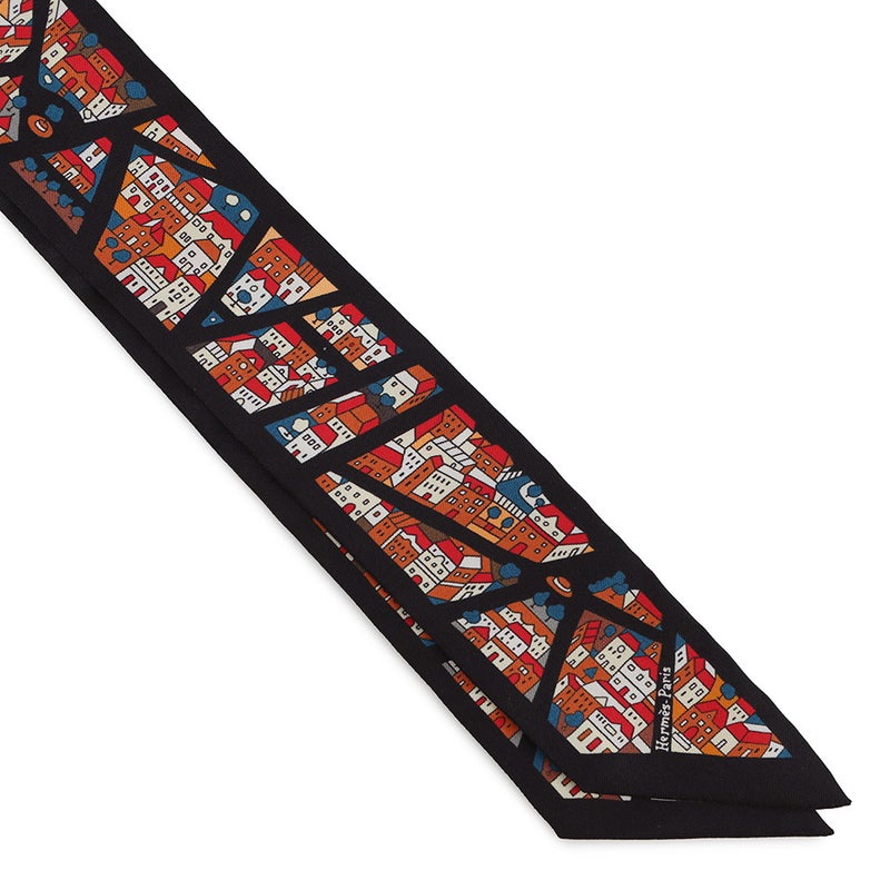 エルメス スカーフ ツイリー Rive Droite Rive Gauche 右岸と左岸 HERMES シルク 2015年春夏