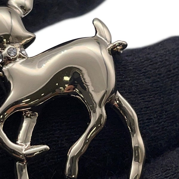 シャネル ノベルティ ココマーク バンビ モチーフ ロングネックレス フェイクパール/ラインストーンCHANEL VIP限定 イヤーズギフト