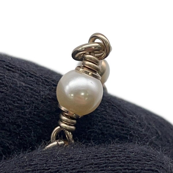 シャネル ノベルティ ココマーク バンビ モチーフ ロングネックレス フェイクパール/ラインストーンCHANEL VIP限定 イヤーズギフト