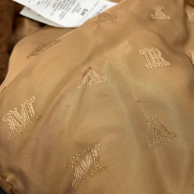 マックスマーラ ケープ ニューアバボ テディベア キャメル レディースサイズSM 4736145206001 MaxMara アウター