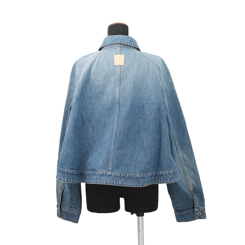ロエベ ジャケット アナグラム トラペーズ デニムジャケット レディースサイズ40 S359Y50X95 アウター