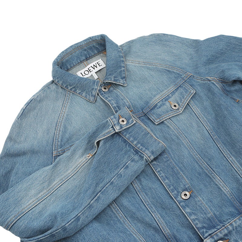 ロエベ ジャケット アナグラム トラペーズ デニムジャケット レディースサイズ40 S359Y50X95 アウター