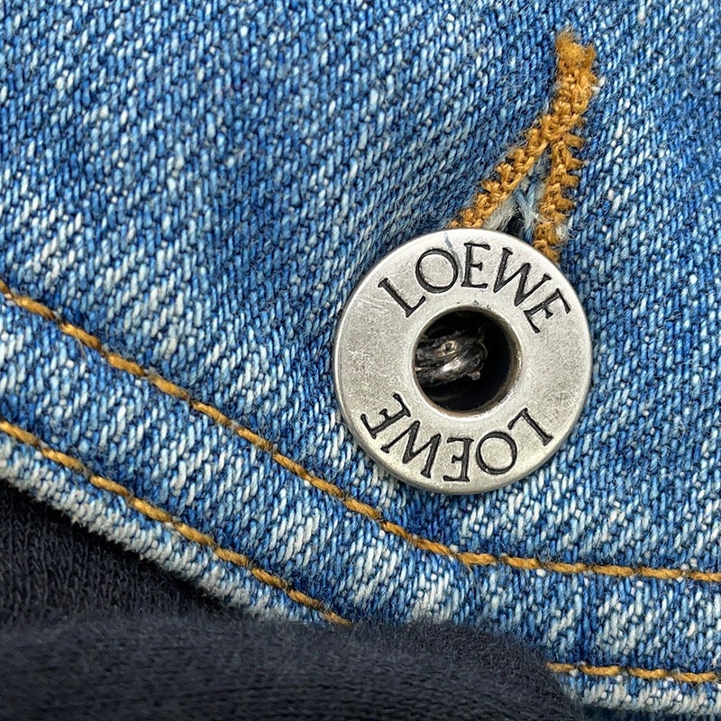 ロエベ ジャケット アナグラム トラペーズ デニムジャケット レディースサイズ40 S359Y50X95 アウター
