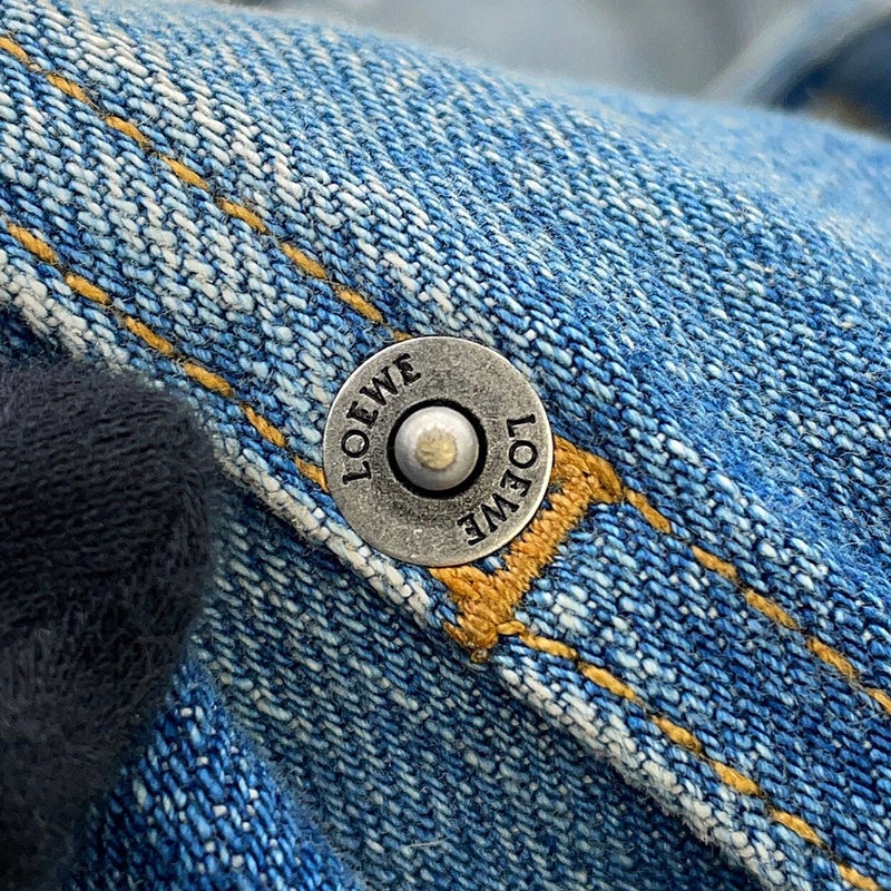 ロエベ ジャケット アナグラム トラペーズ デニムジャケット レディースサイズ40 S359Y50X95 アウター