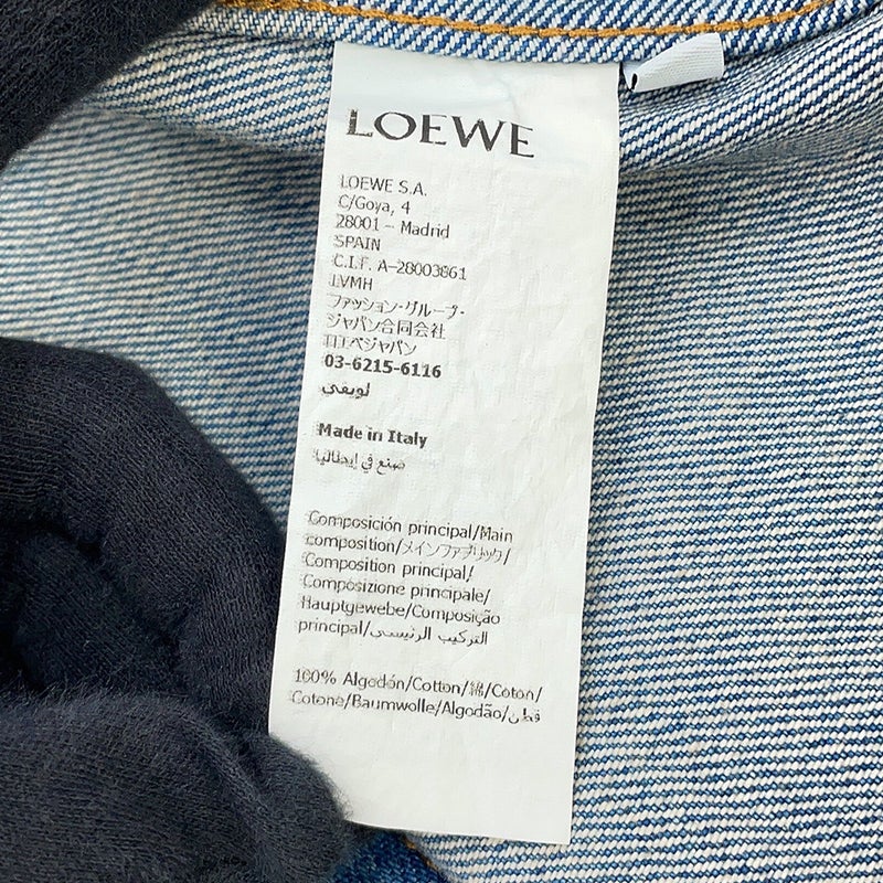 ロエベ ジャケット アナグラム トラペーズ デニムジャケット レディースサイズ40 S359Y50X95 アウター