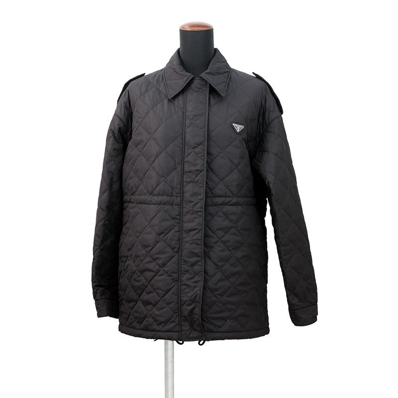 プラダ ジャケット ライトウェイト Re-Nylon ブルゾンジャケット レディースサイズ36 29T261 PRADA アウター 黒