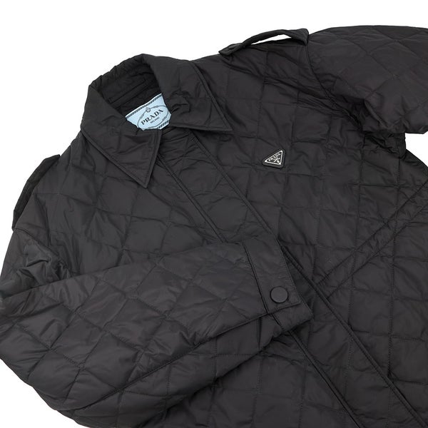 プラダ ジャケット ライトウェイト Re-Nylon ブルゾンジャケット レディースサイズ36 29T261 PRADA アウター 黒