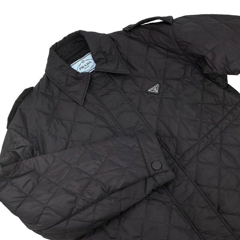 プラダ ジャケット ライトウェイト Re-Nylon ブルゾンジャケット レディースサイズ36 29T261 PRADA アウター 黒
