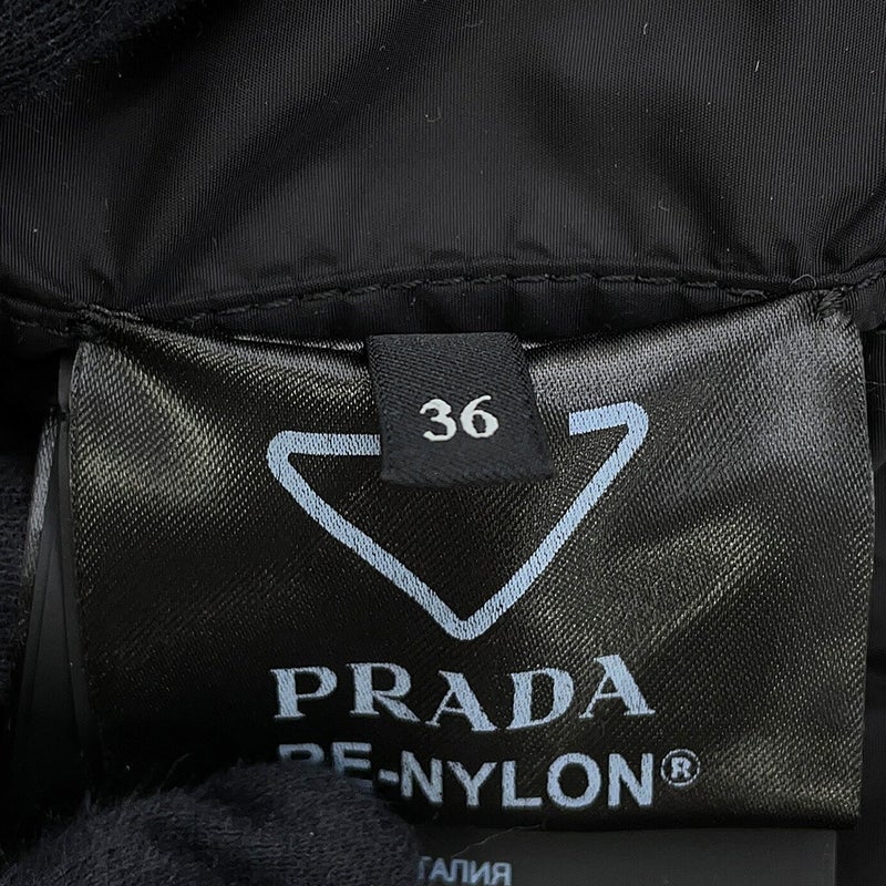 プラダ ジャケット ライトウェイト Re-Nylon ブルゾンジャケット レディースサイズ36 29T261 PRADA アウター 黒