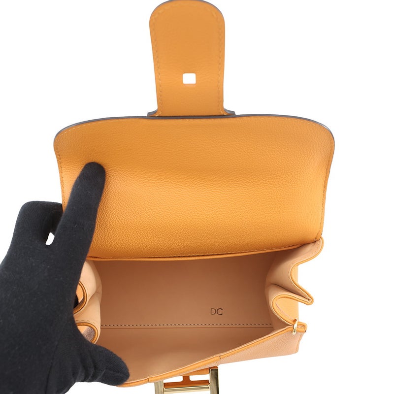 デルヴォー ハンドバッグ ブリヨン ミニ ロデオカーフレザー AA0406AAU0AZCDO Delvaux 2way デルボー オレンジ アウトレット品