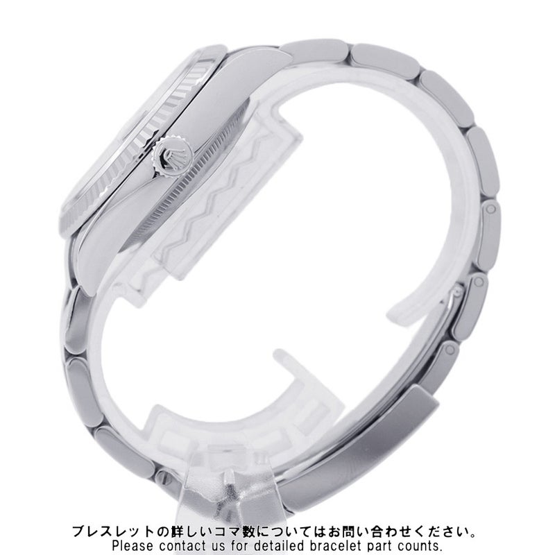 ロレックス デイトジャスト36 SS/K18WG ランダムシリアル ルーレット 126234 オーベルジーヌ文字盤 69ダイヤ