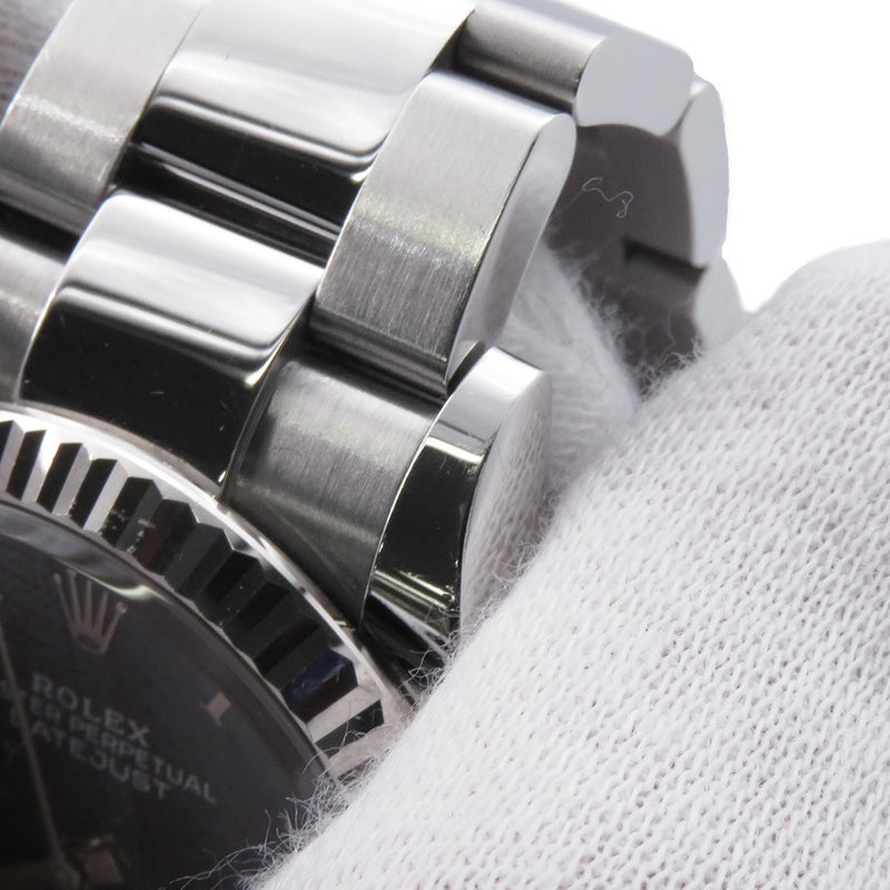 ロレックス デイトジャスト36 SS/K18WG ランダムシリアル ルーレット 126234 オーベルジーヌ文字盤 69ダイヤ