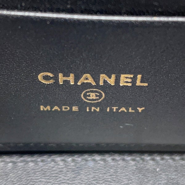 シャネル チェーンショルダーバッグ マトラッセ ココマーク バニティケース ラムスキン AP2846 CHANEL ヴァニティ 黒