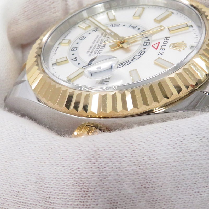 ロレックス スカイドゥエラー 336933 コンビ SS/K18WG ランダムシリアルルーレット 腕時計 ウォッチ 白文字盤