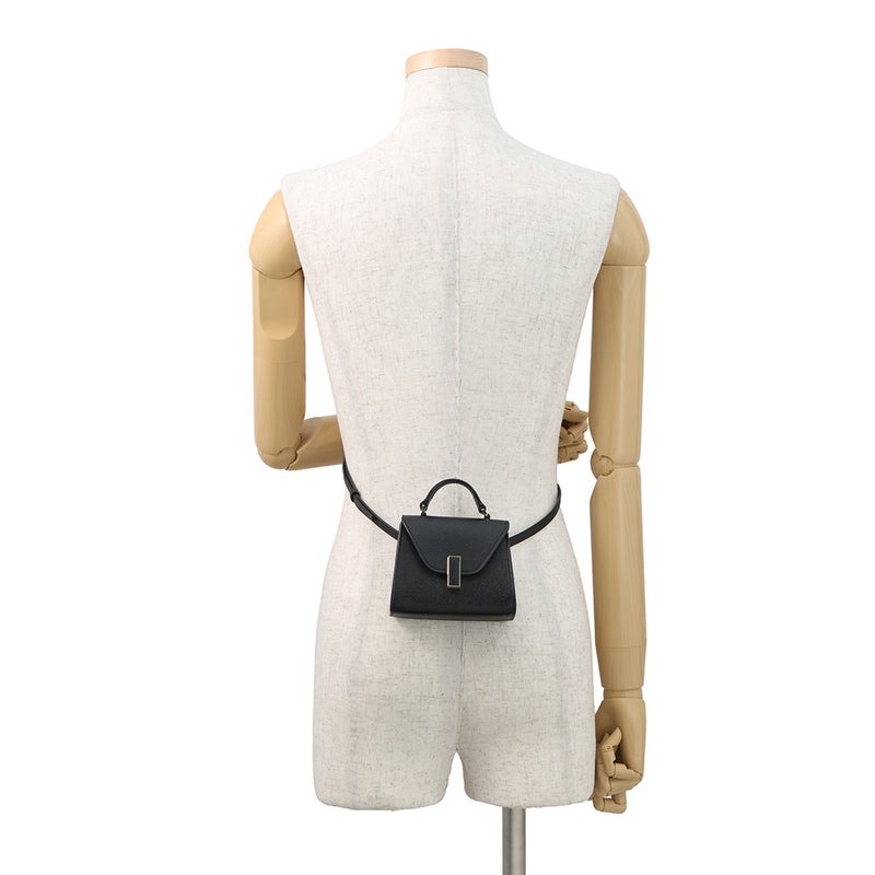 ヴァレクストラ ボディバッグ イジィデ ベルト レザー SGES0061028LOCPL99 Valextra 2wayショルダーバッグ 黒