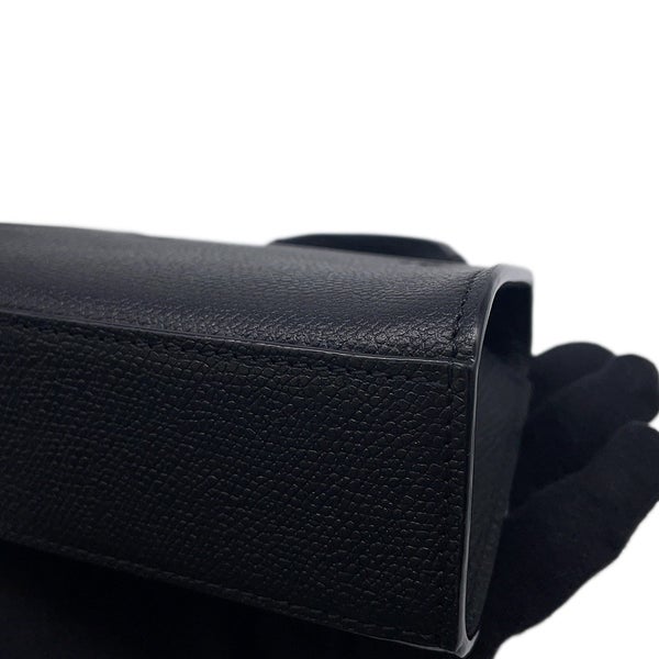 ヴァレクストラ ボディバッグ イジィデ ベルト レザー SGES0061028LOCPL99 Valextra 2wayショルダーバッグ 黒