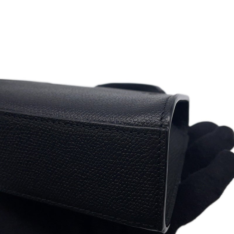 ヴァレクストラ ボディバッグ イジィデ ベルト レザー SGES0061028LOCPL99 Valextra 2wayショルダーバッグ 黒