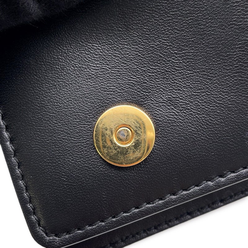 ドルチェ＆ガッバーナ チェーンショルダーバッグ  ディヴォーション ハート キルティング レザー DOLCE&GABBANA バッグ 黒