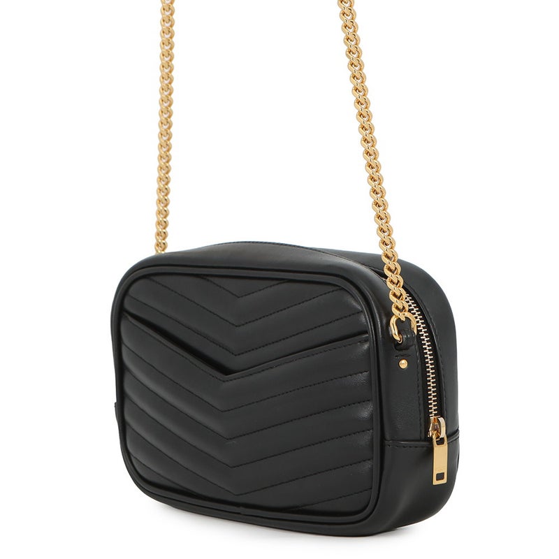 サンローランパリ チェーンショルダーバッグ ルー ミニバッグ レザー 748849 SAINT LAURENT PARIS 黒