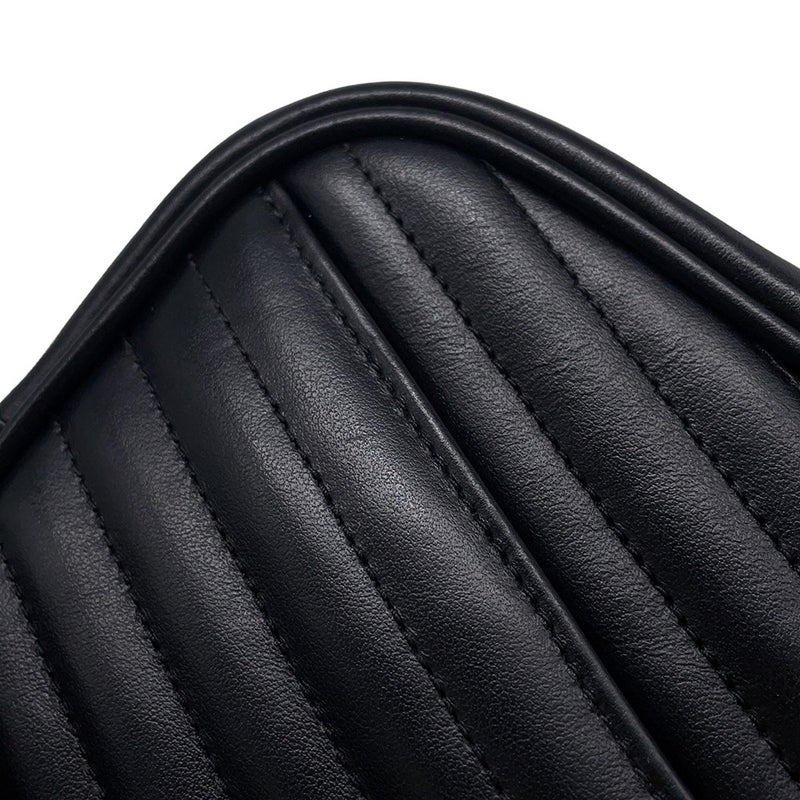 サンローランパリ チェーンショルダーバッグ ルー ミニバッグ レザー 748849 SAINT LAURENT PARIS 黒