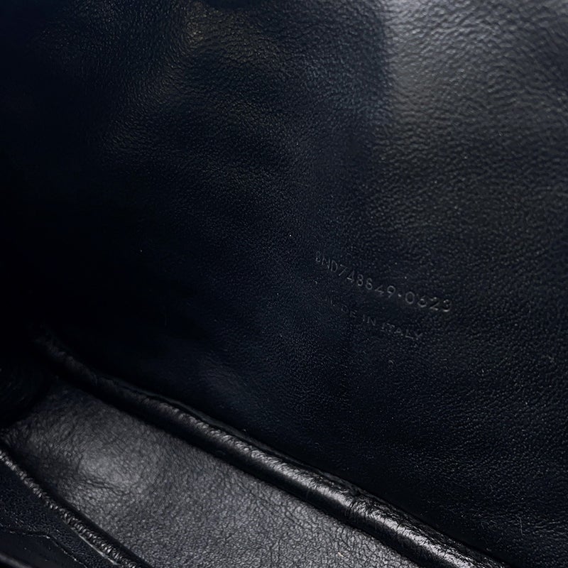 サンローランパリ チェーンショルダーバッグ ルー ミニバッグ レザー 748849 SAINT LAURENT PARIS 黒