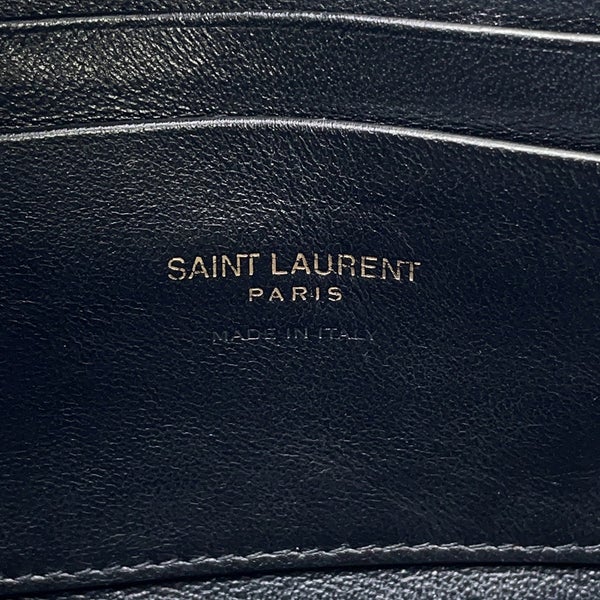 サンローランパリ チェーンショルダーバッグ ルー ミニバッグ レザー 748849 SAINT LAURENT PARIS 黒