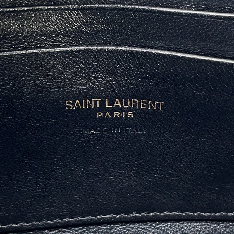 サンローランパリ チェーンショルダーバッグ ルー ミニバッグ レザー 748849 SAINT LAURENT PARIS 黒