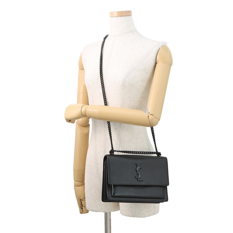 サンローランパリ チェーンショルダーバッグ サンセット 442906 SAINT LAURENT PARIS 2wayショルダー YSL 黒