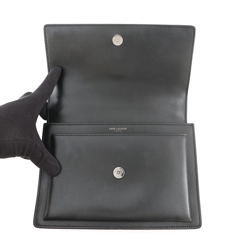 サンローランパリ チェーンショルダーバッグ サンセット 442906 SAINT LAURENT PARIS 2wayショルダー YSL 黒