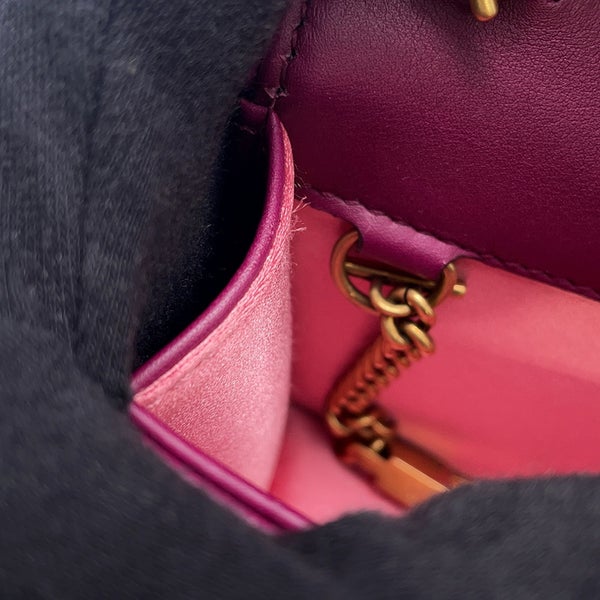 グッチ チェーンショルダーバッグ GGマーモント ベロア キルティング ミニ 488426 GUCCI バッグ