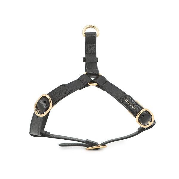 グッチ ペットハーネス インターロッキングG レザー サイズM 692963 GUCCI ペット用