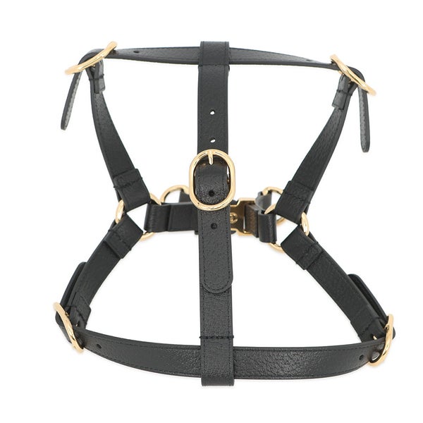 グッチ ペットハーネス インターロッキングG レザー サイズM 692963 GUCCI ペット用