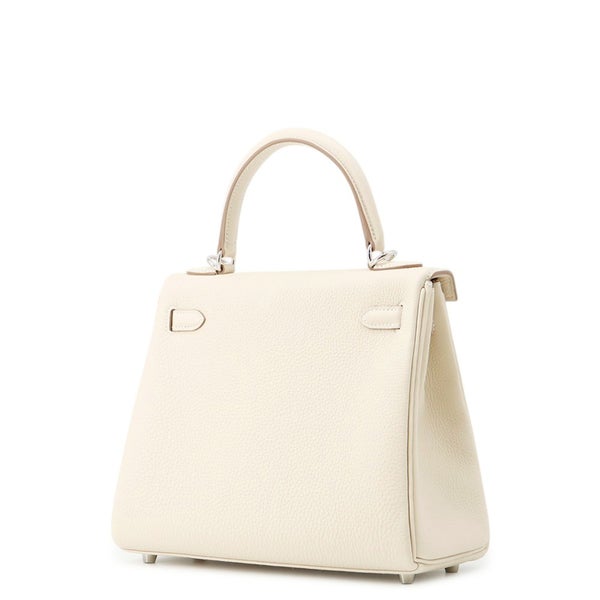 エルメス ハンドバッグ ケリー25 内縫い クレ/シルバー金具 トゴ G刻印 ２wayショルダー