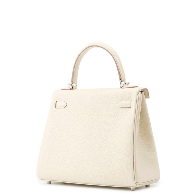 エルメス ハンドバッグ ケリー25 内縫い クレ/シルバー金具 トゴ G刻印 ２wayショルダー