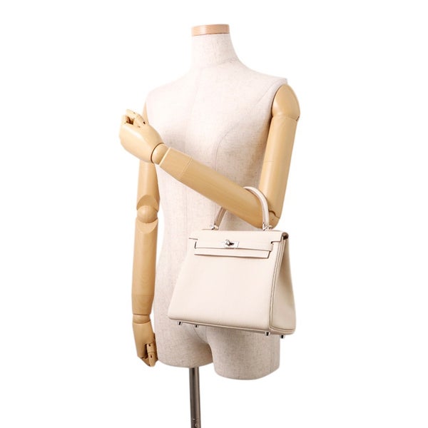 エルメス ハンドバッグ ケリー25 内縫い クレ/シルバー金具 トゴ G刻印 ２wayショルダー