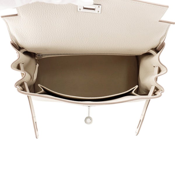 エルメス ハンドバッグ ケリー25 内縫い クレ/シルバー金具 トゴ G刻印 ２wayショルダー