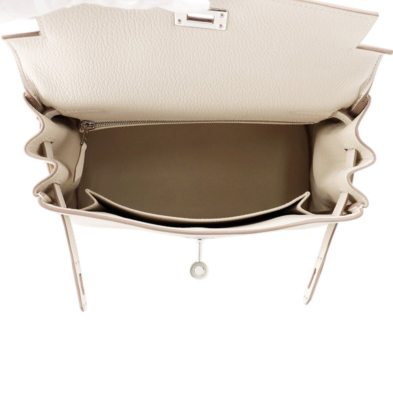 エルメス ハンドバッグ ケリー25 内縫い クレ/シルバー金具 トゴ G刻印 ２wayショルダー