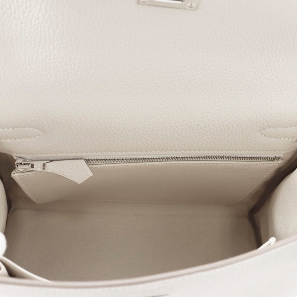 エルメス ハンドバッグ ケリー25 内縫い クレ/シルバー金具 トゴ G刻印 ２wayショルダー