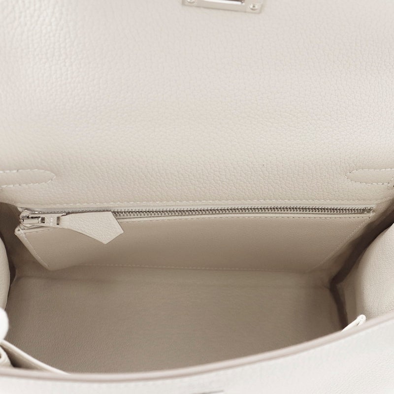 エルメス ハンドバッグ ケリー25 内縫い クレ/シルバー金具 トゴ G刻印 ２wayショルダー