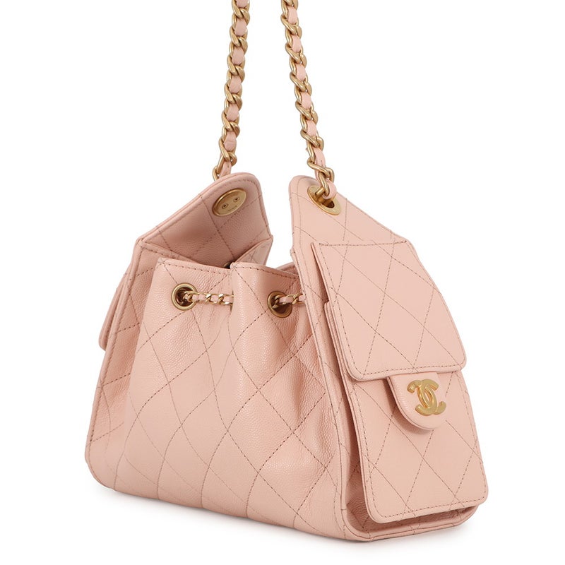 シャネル チェーンショルダーバッグ CHANEL25 ミニ ココマーク ワンショルダー キャビアスキン AS5631 CHANEL