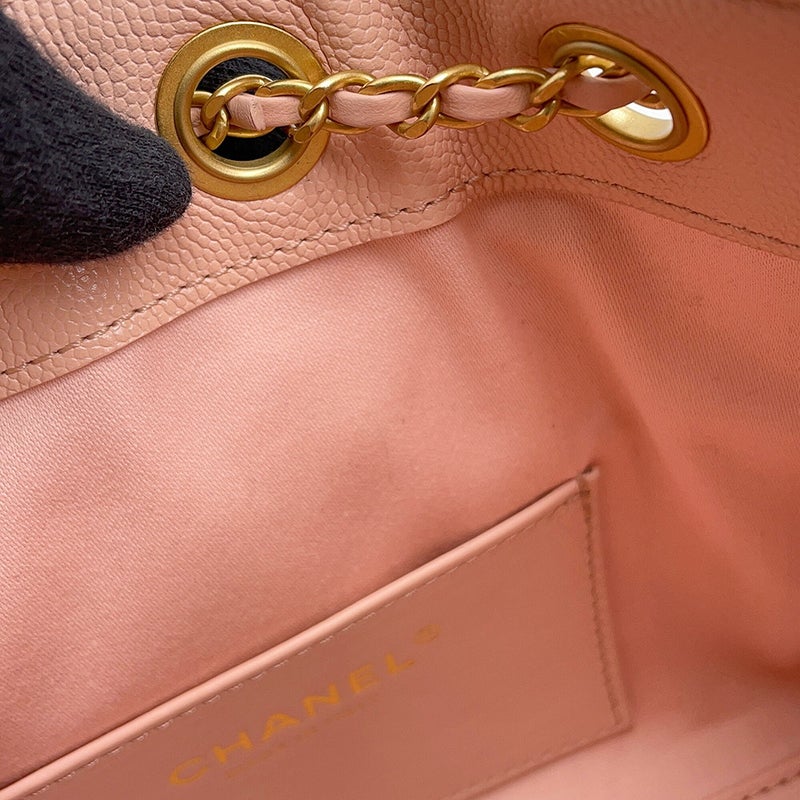 シャネル チェーンショルダーバッグ CHANEL25 ミニ ココマーク ワンショルダー キャビアスキン AS5631 CHANEL