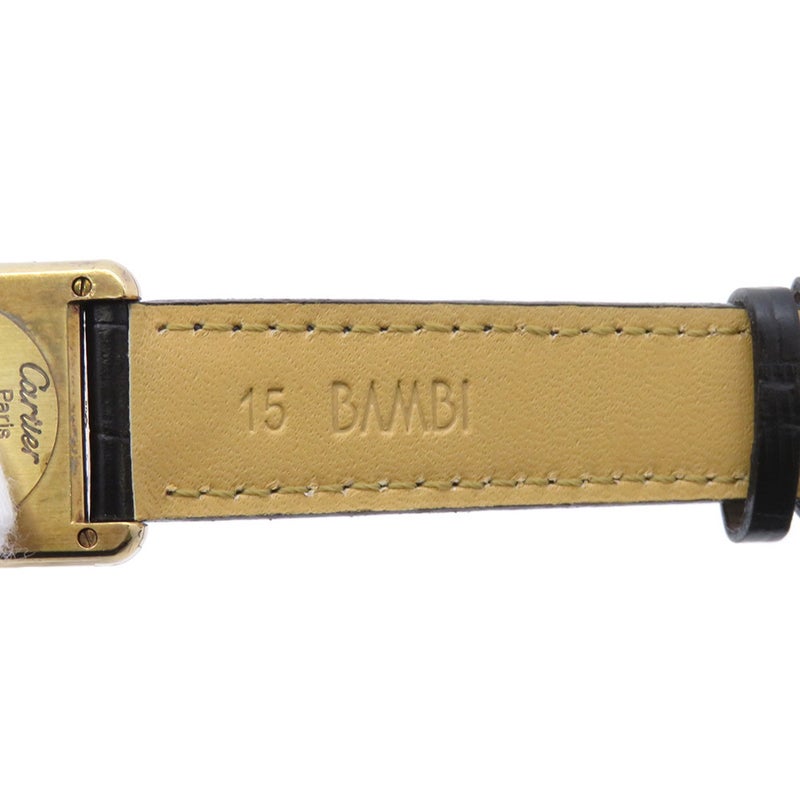 カルティエ マストタンク ヴェルメイユ SM 5057001 Cartier 腕時計 アイボリー文字盤