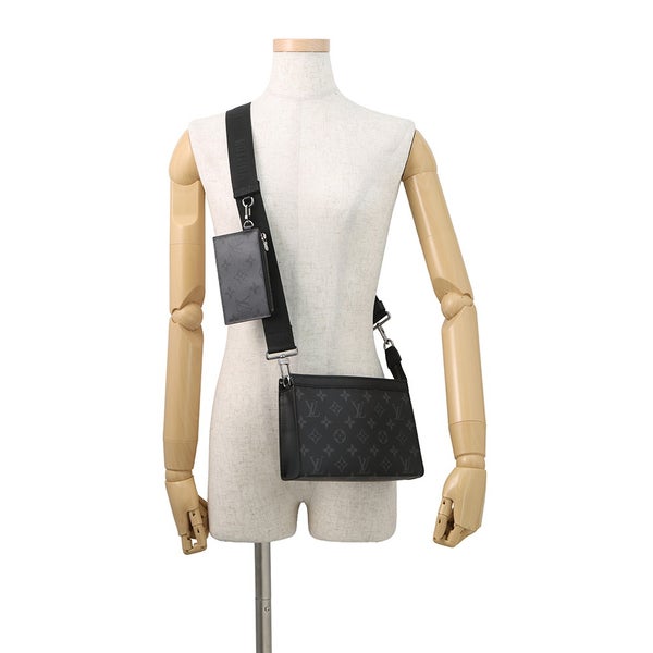 ルイヴィトン ショルダーバッグ モノグラム・エクリプス リバース ガストン・ウェアラブル ウォレット M81124 ヴィトン バッグ 黒 ブラック