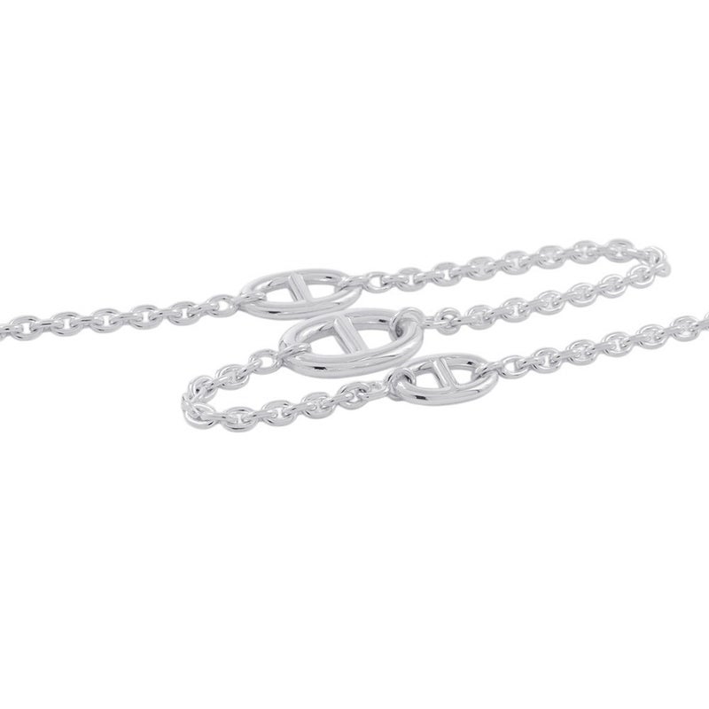 エルメス ネックレス シェーヌダンクル ファランドール SV925シルバー サイズ120 HERMES ロングネックレス ジュエリー