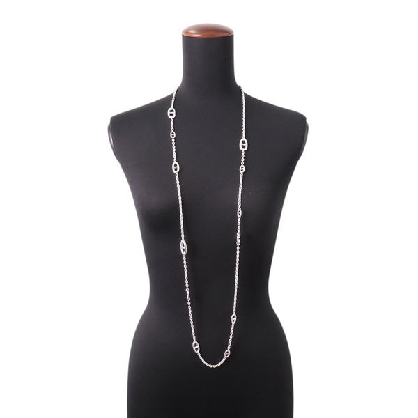 エルメス ネックレス シェーヌダンクル ファランドール SV925シルバー サイズ120 HERMES ロングネックレス ジュエリー