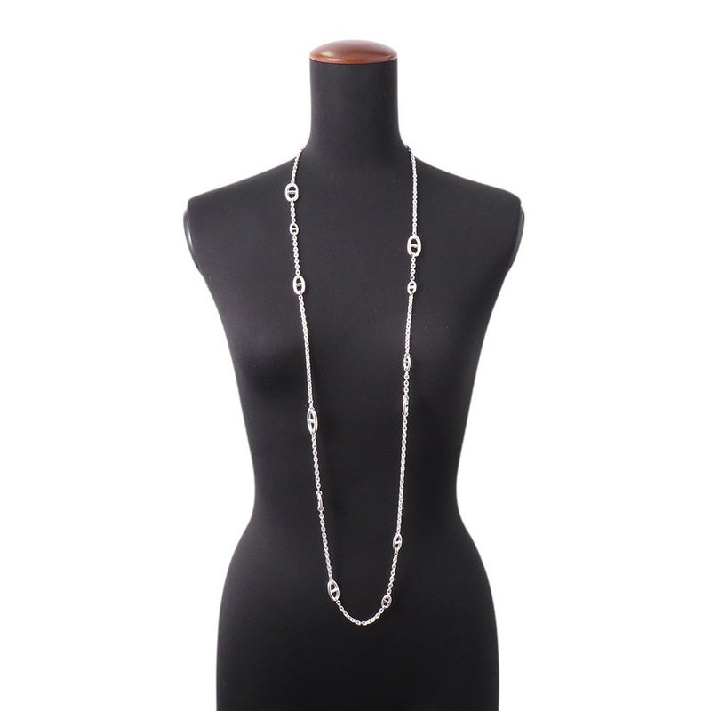 エルメス ネックレス シェーヌダンクル ファランドール SV925シルバー サイズ120 HERMES ロングネックレス ジュエリー