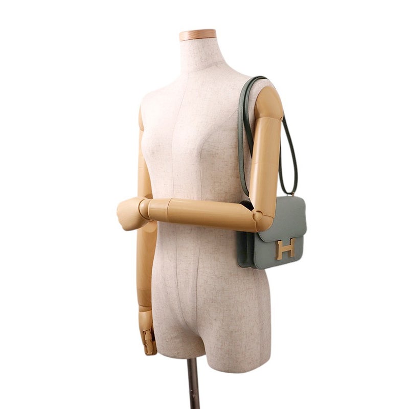 エルメス ミニ コンスタンス3 ミロワール ヴェールアマンド/シャンパンゴールド金具 エプソン K刻印