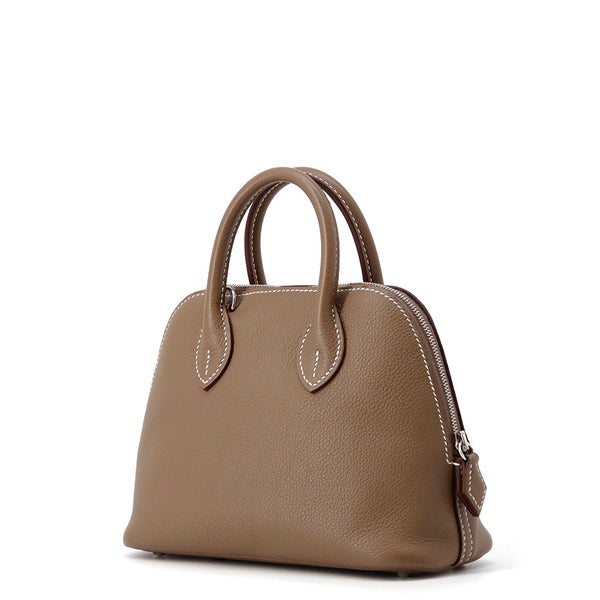 エルメス ボリード1923 ミニ エトゥープ/シルバー金具 エバーカラー K刻印 ２wayショルダー