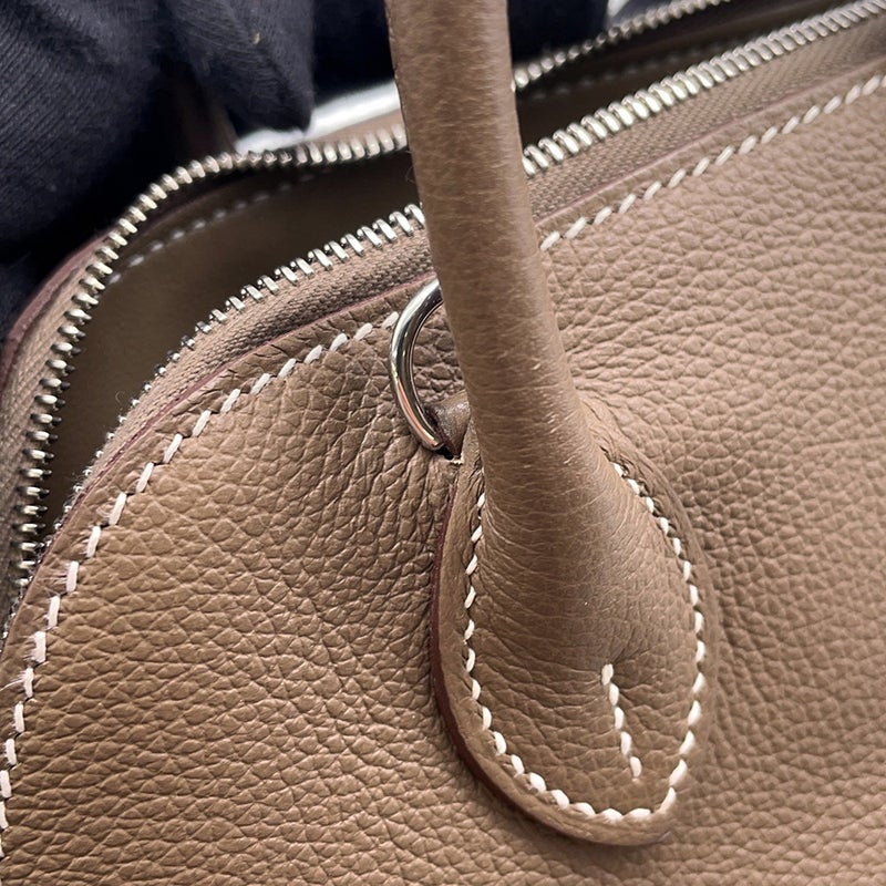 エルメス ボリード1923 ミニ エトゥープ/シルバー金具 エバーカラー K刻印 ２wayショルダー